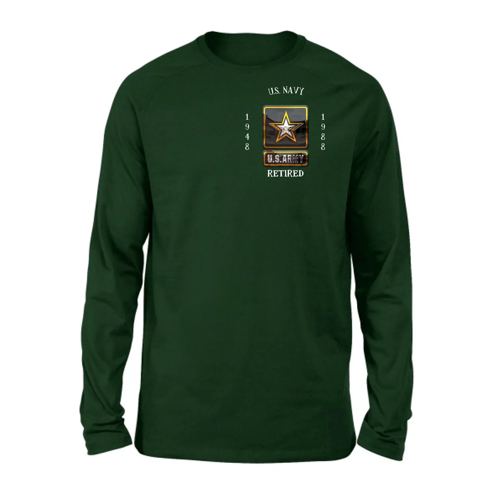Personalized Retired Veteran Shirt/Hoodie - Father's Day Gift Idea for Veteran