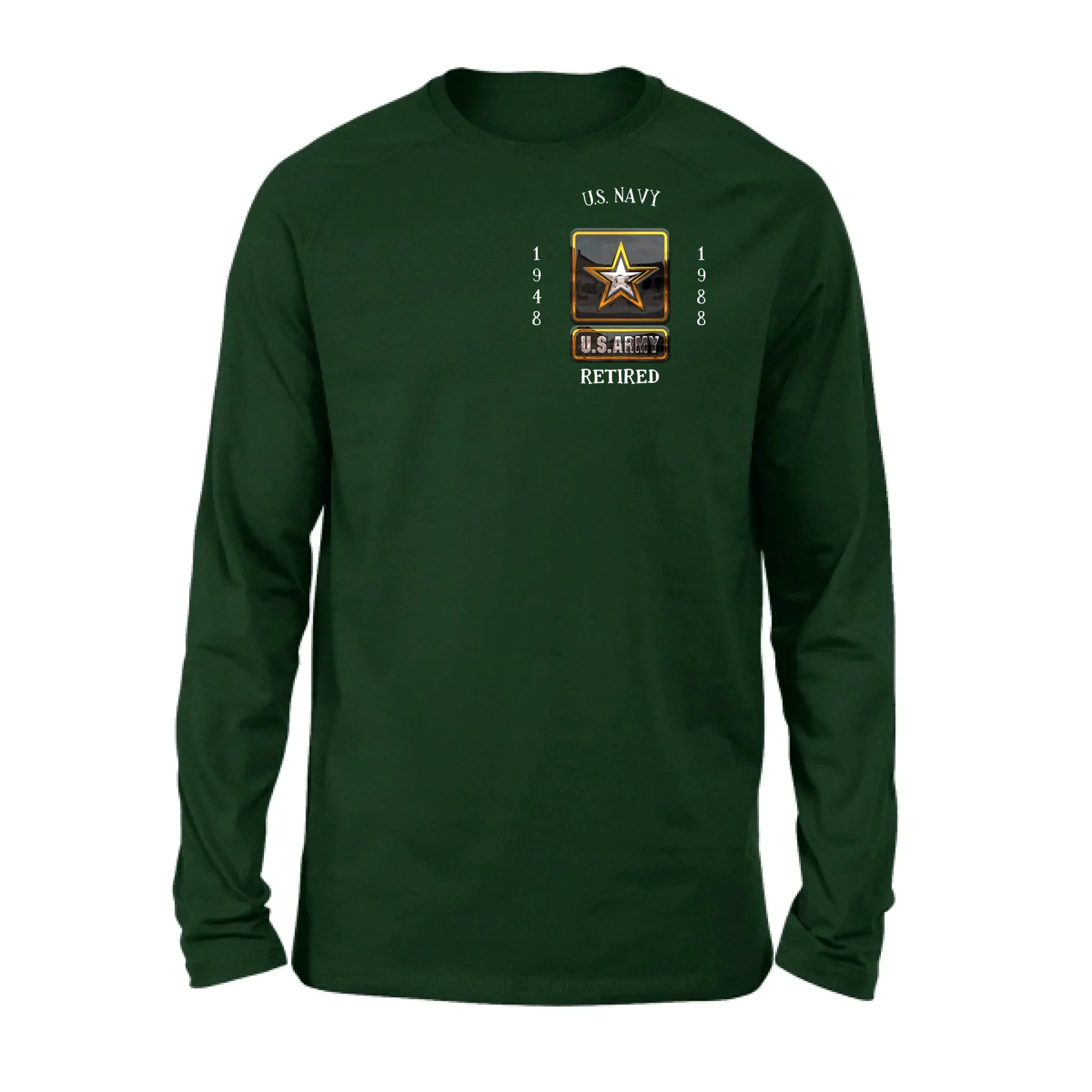 Personalized Retired Veteran Shirt/Hoodie - Father's Day Gift Idea for Veteran
