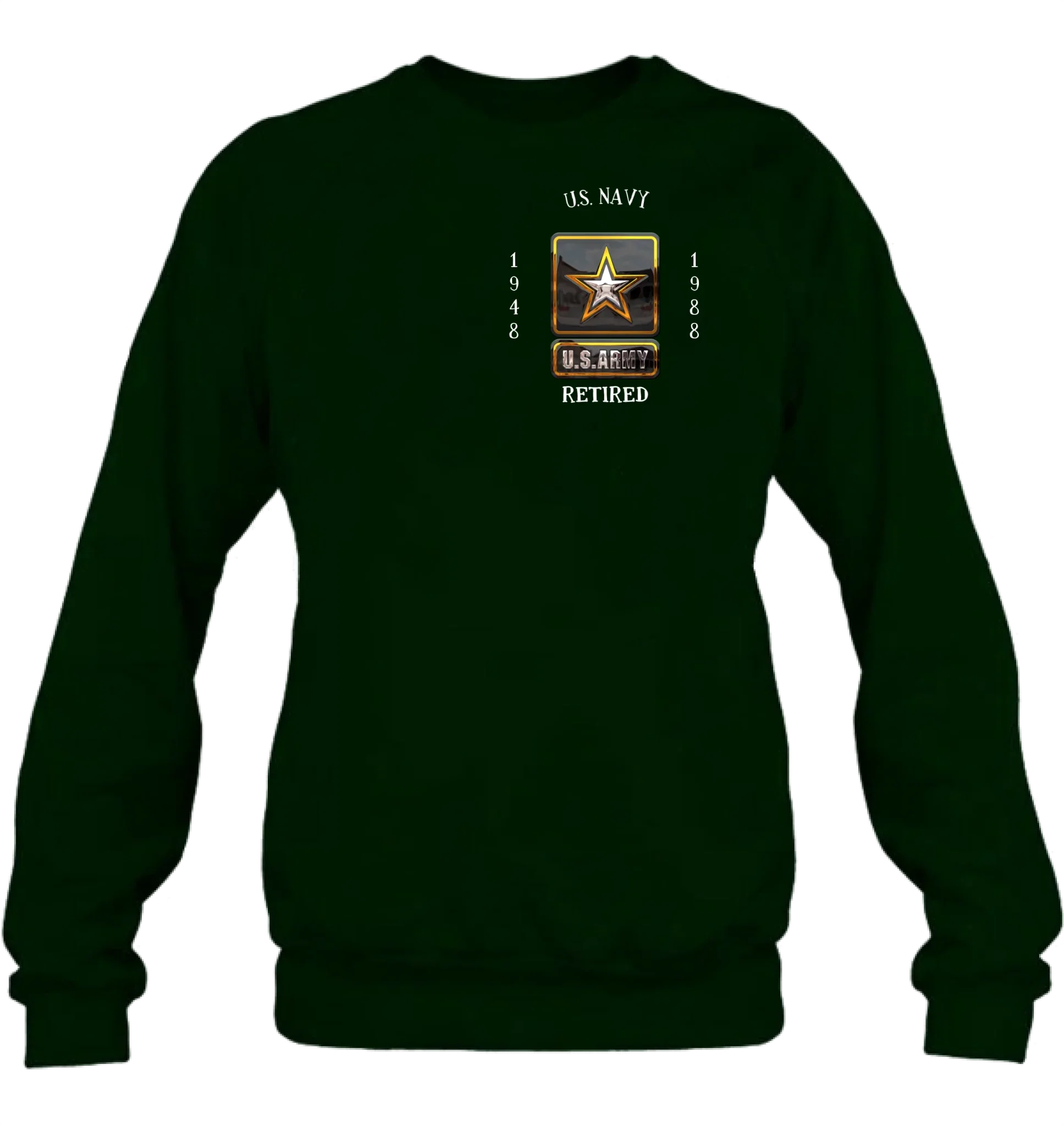 Personalized Retired Veteran Shirt/Hoodie - Father's Day Gift Idea for Veteran